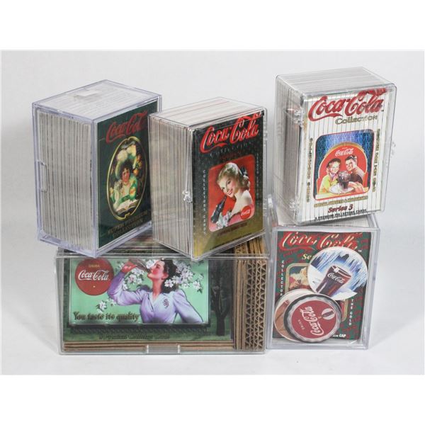 #557 GIANT LOT COKE COCA-COLA CARD SETS IN BOXES