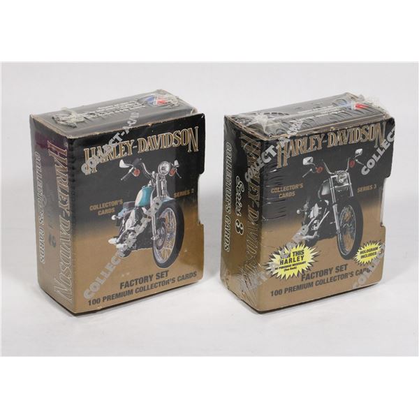 #567 SEALED SERIES 1 + 2 HARLEY-DAVISON CARD SETS