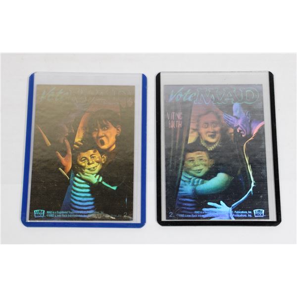 #584 1992 VOTE MAD HOLOGRAPHIC CARDS POLITICIANS