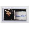 Image 1 : #589 SIGNED STAR TREK INSURRECTION CARD 1998 PERIM