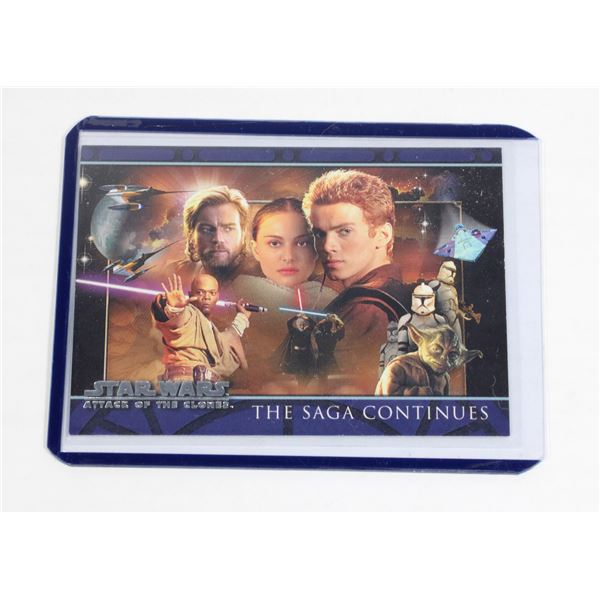 #592 TOPPS P1 PROMOTIONAL STAR WARS EPISODE 2 CARD