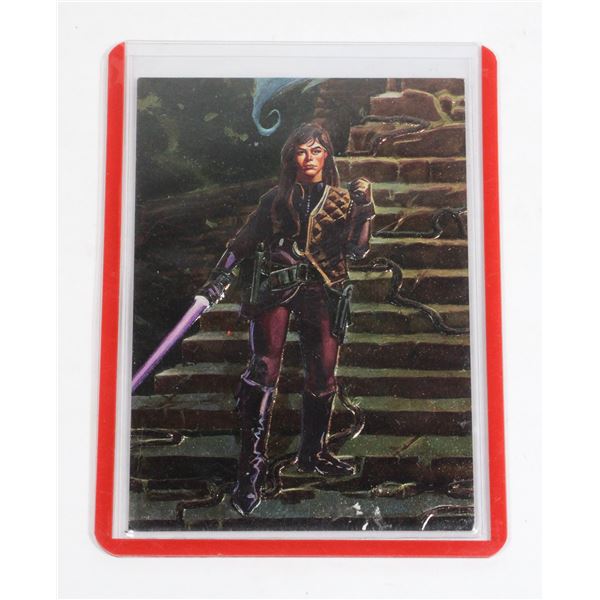 #594 TOPPS F4 JAINA SOLO  CARD 1996 EX UNIV