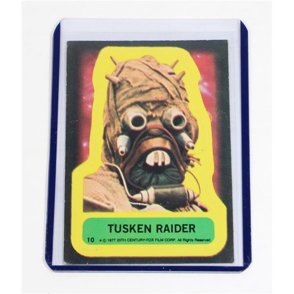 #595 1977 STAR WARS TOPPS CARD #10 TUSKEN RAIDER