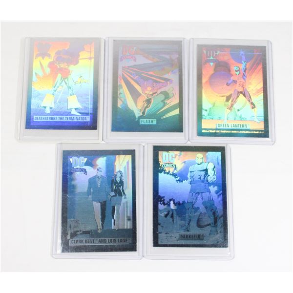 #604  DC HOLOGRAM HALL OF FAME CARD LOT 1991