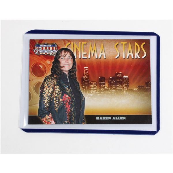 #613 DONRUSS PROMO CINEMA STARS CARD KAREN ALLEN