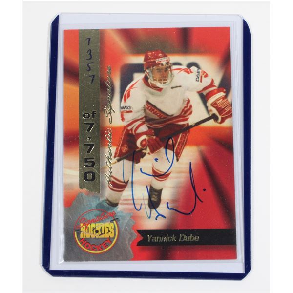 #623 SIGNED HOCKEY CARD YANNICK DUBE 1994 OPL