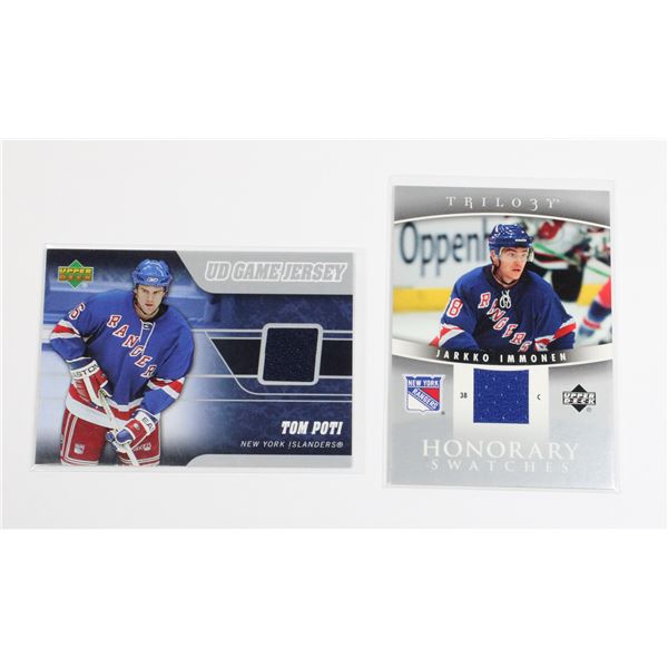 #624 UPPER DECK GAME USED JERSEY CARD NEW YORK