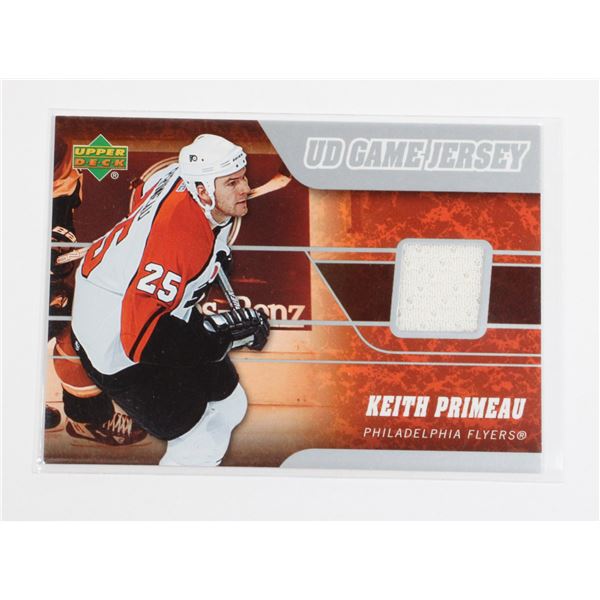 #628 UPPER DECK GAME USED JERSEY CARD PHILADELPHIA