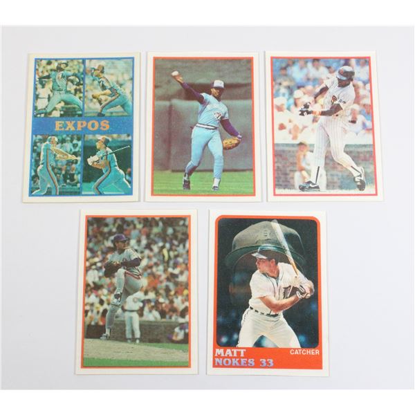 #632 5 LENTICULAR BASEBALL CARDS 1985 SPORTSFLICS
