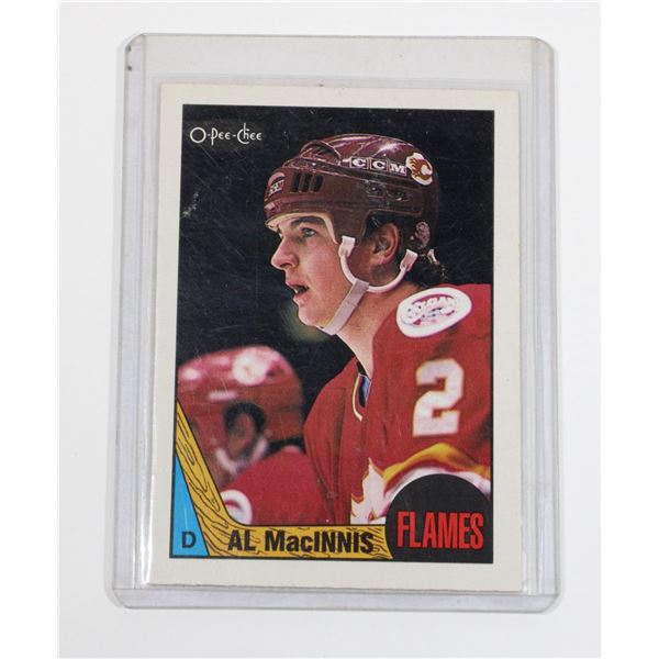 #637 O-PEE-CHEE HOCKEY CARD 1987 CALGARY FLAMES AL