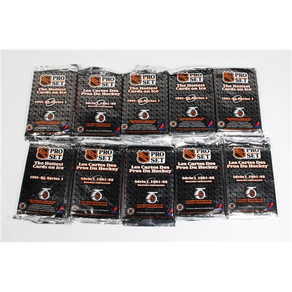 #643  SEALED PACKS 1991-92 NHL PRO SET HOCKEY CARD