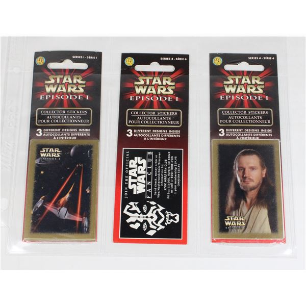 #652 SEALED 1999 STAR WARS EPISODE 1 STICKERS IN