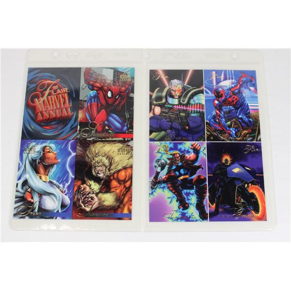 #662 LOT FLAIR 1995 MARVEL ANNUAL PROMO CARDS