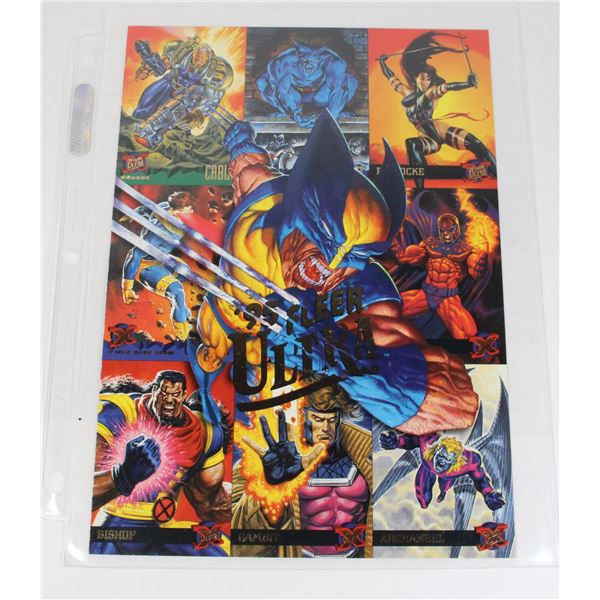 #665 LARGE '85 FLEER ULTRA PROMO CARD X-MEN