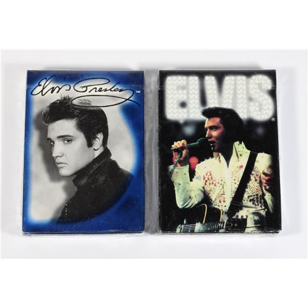 #678 SEALED ELVIS PRESLEY LOT 2 PLAYING CARD SET