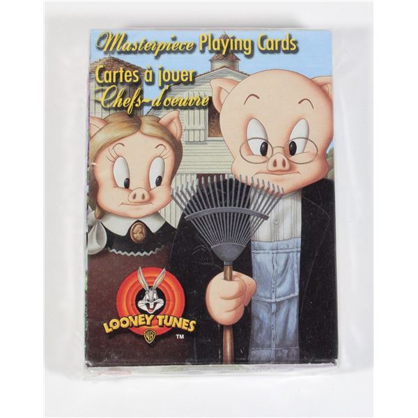 #687 SEALED LOONEY TUNES MASTERPIECE PLAYING CARDS