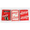 Image 1 : #688 LOT COCA-COLA COKE THREE PLAYING CARD SETS