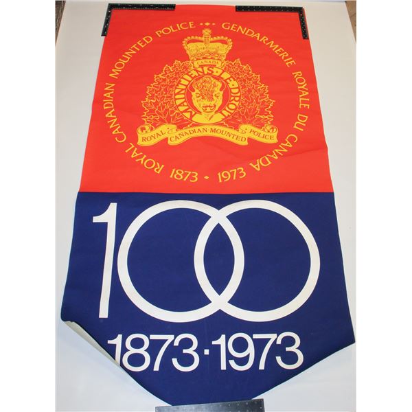 #720  VINTAGE RCMP POSTER BANNER 1973 66 X 35