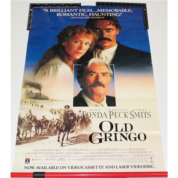 #725 VINTAGE MOVIE POSTER OLD GRINGO  39.5X27 1989