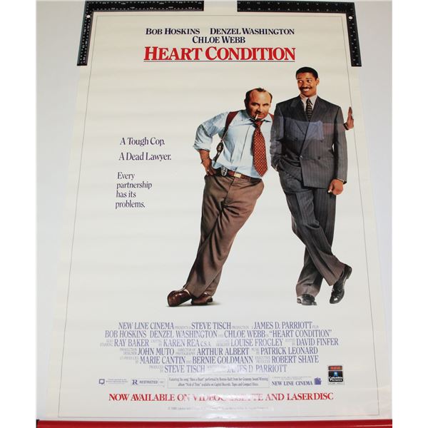 #728  VINTAGE MOVIE POSTER HEART CONDITION 40X28