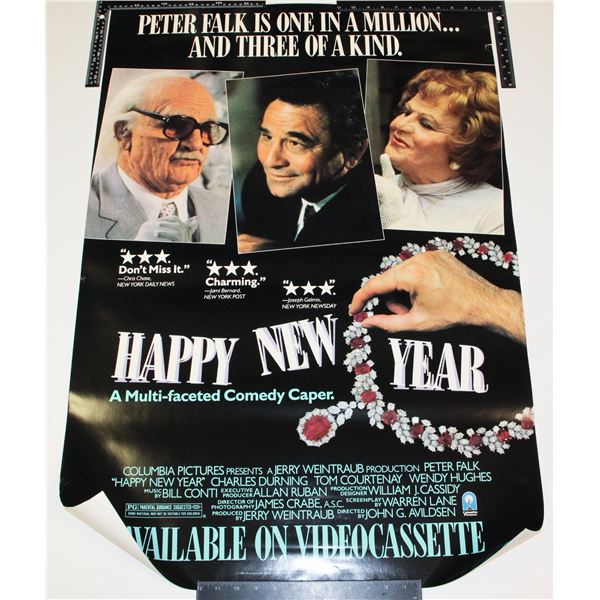 #737  VINTAGE MOVIE POSTER HAPPY NEW YEAR 40X27