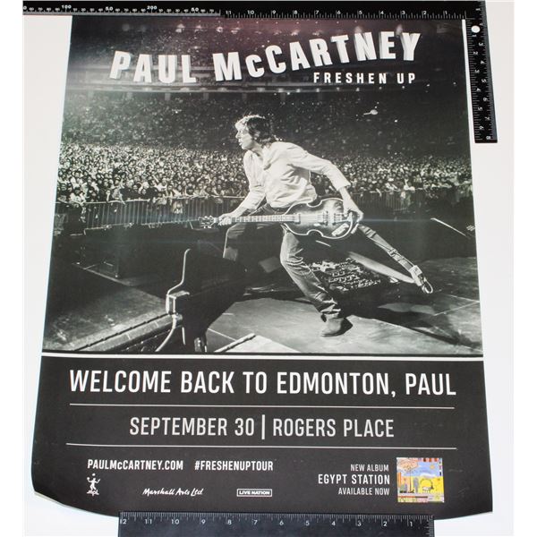 #740 PAUL MCCARTNEY FRESHEN UP CONCERT POSTER