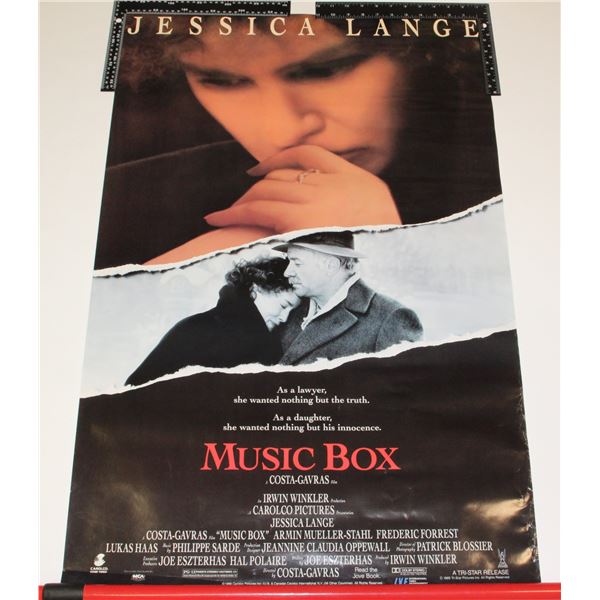 #741 VINTAGE MOVIE POSTER MUSIC BOX 38X25 1989