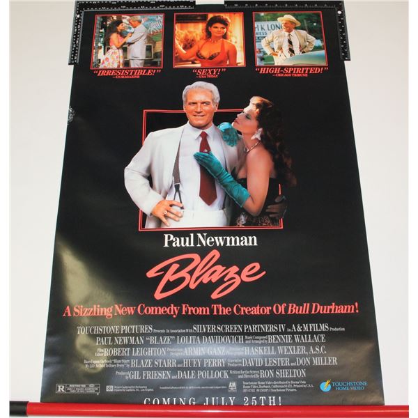 #743 VINTAGE MOVIE POSTER BLAZE 40X26 1989