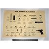 Image 1 : #760 MILITARY POSTER .45 CAL AUTO PISTOL M1911A1