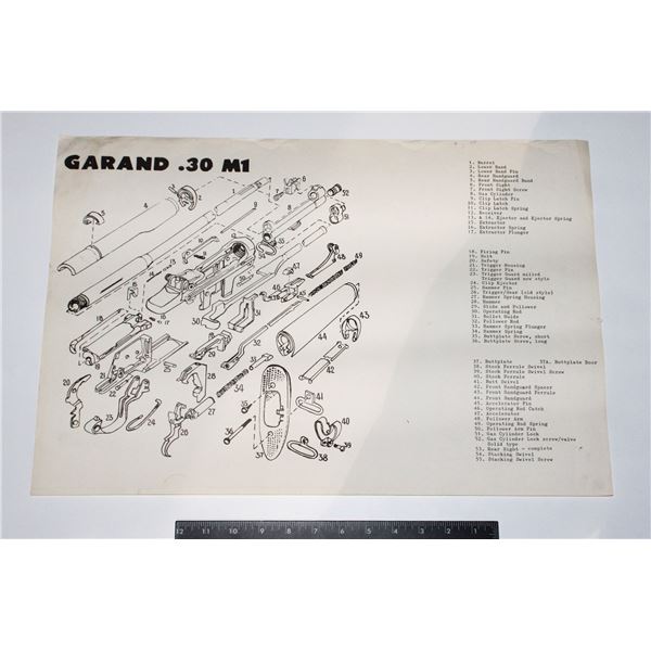 #762 MILITARY POSTER US RIFLE GARAND ,30 M1