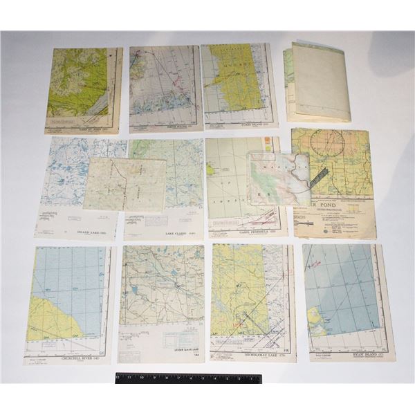 #763 LOT OF VINTAGE CANADA CANADIAN MAPS ASSORTED