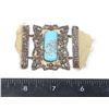 Image 1 : #839 ANTIQUE FASHION LADIE'S BELT BUCKLE TURQUOISE