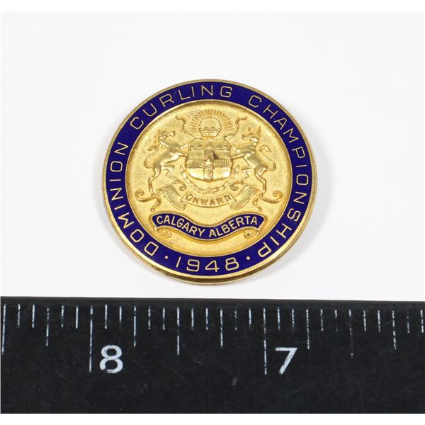 #853 CALGARY ALBERTA 1948 DOMINION CURLING CHAMP