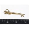 Image 1 : #857 HICKOK USA KEY SHAPED MEN'S FASHION TIE CLIP