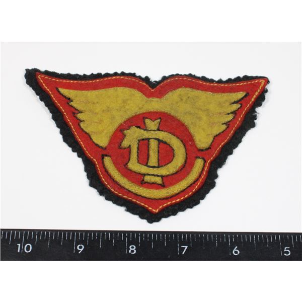 #861 VINTAGE 1950'S WINGED CLOTH JACKET PATCH