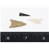 Image 1 : #865 LOT OF 3 ANTIQUE ARROW HEADS SMALL SIZE