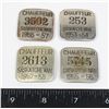 Image 1 : #871 1953 TO 1958 SASKATCHEWAN CHAUFFEUR BADGES