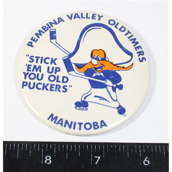 #875 HOCKEY PIN MANITOBA PEMBINA VALLEY OLDTIMERS