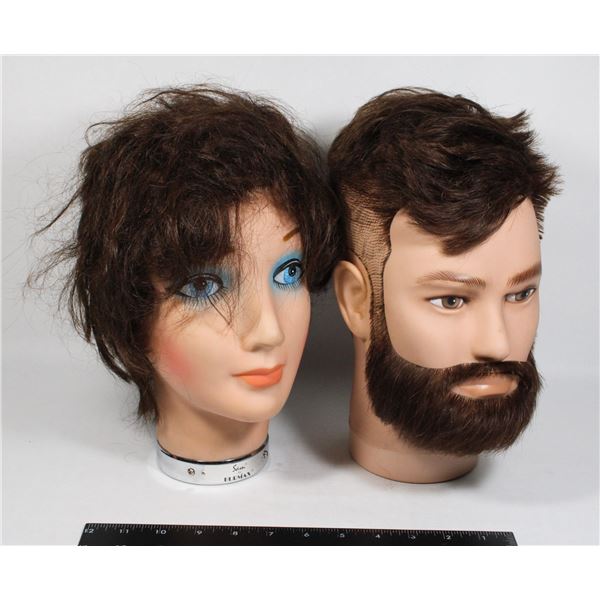 #884 SAM' BY BURMAX VINTAGE MANNEQUIN HEAD LOT