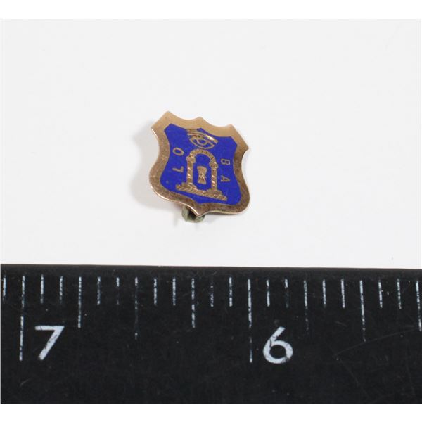 #891 FREEMASON MASONIC PIN VINTAGE LO BA