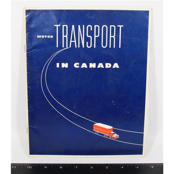 #919 MOTOR TRANSPORT IN CANADA BOOKLET GOODYEAR