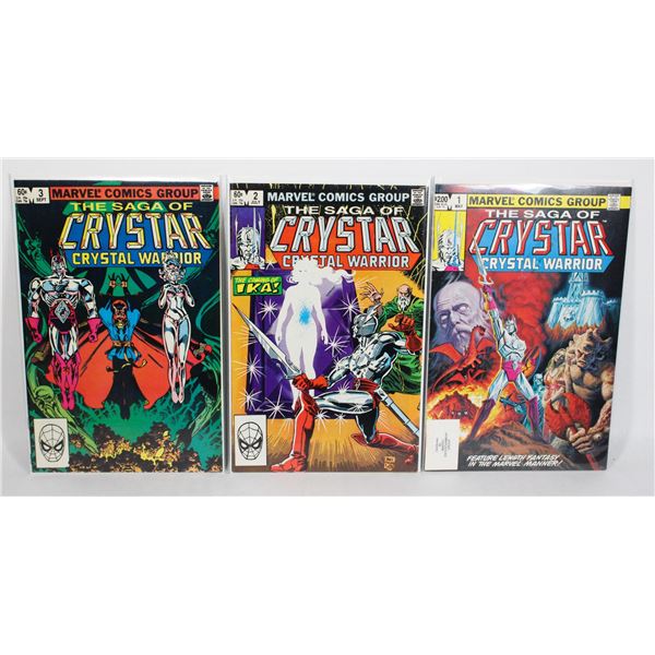 #933 MARVEL COMICS SAGA OF CRYSTAR #1-#3 MAY 1983