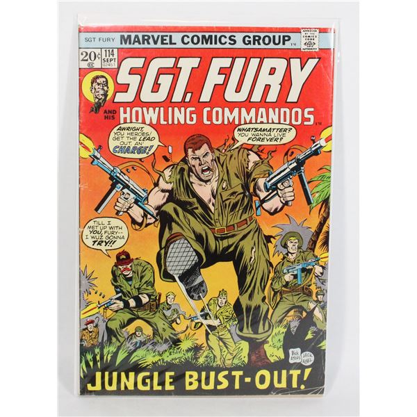 #953 MARVEL COMICS SGT. FURY #114 SEPTEMBER 1973