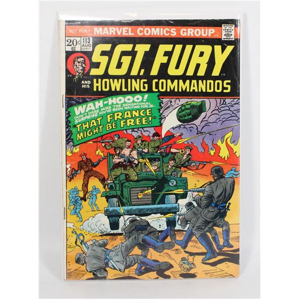 #954 MARVEL COMICS SGT. FURY #113 AUGUST 1973
