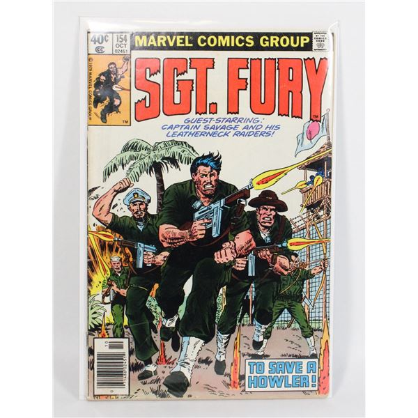 #955 MARVEL COMICS SGT. FURY #154 OCTOBER 1979