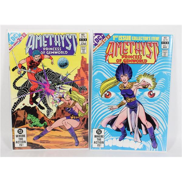 #980 DC COMICS AMETHYST PRINCESS OF GEM WORLD 1-2