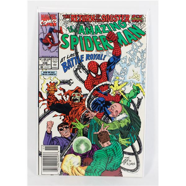 #1022 MARVEL COMICS AMAZING SPIDER-MAN #338 1990