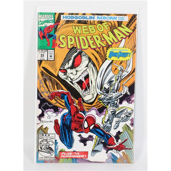 #1029 MARVEL COMICS WEB OF SPIDER-MAN #93 1992