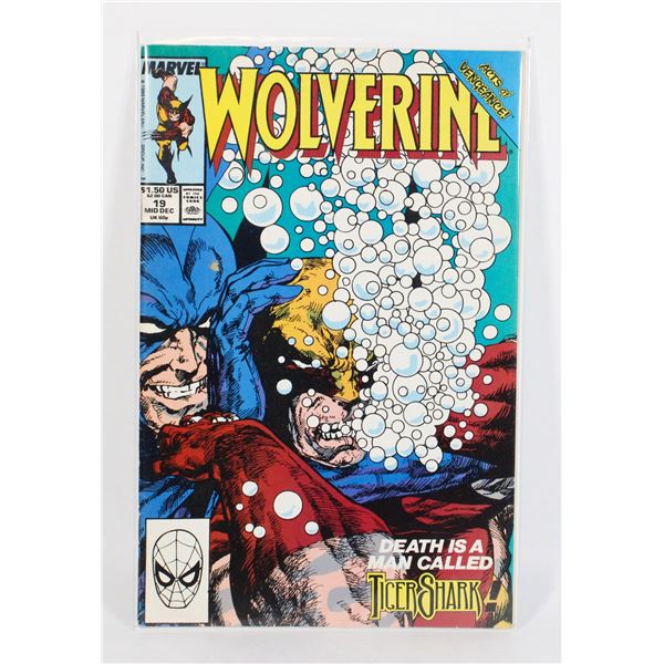 #1041 MARVEL COMICS WOLVERINE #19 DECEMBER 1989