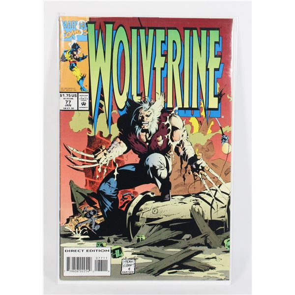 #1045 MARVEL COMICS WOLVERINE #77 JANUARY 1997